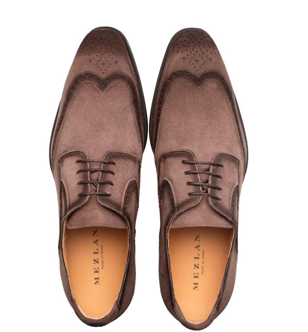 Mezlan Benante Suede Derby - Brown
