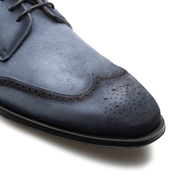 Mezlan Benante Suede Derby - Blue