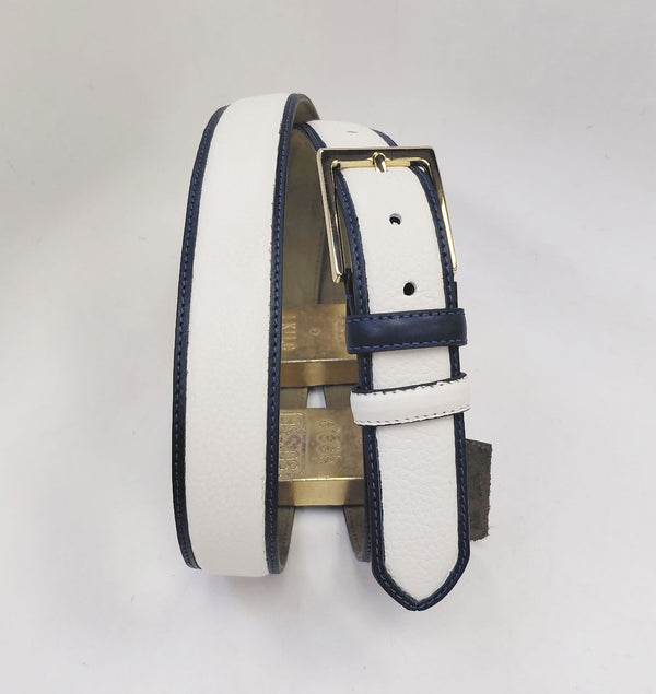 C Collection Deerskin Loafer - Bone/Navy