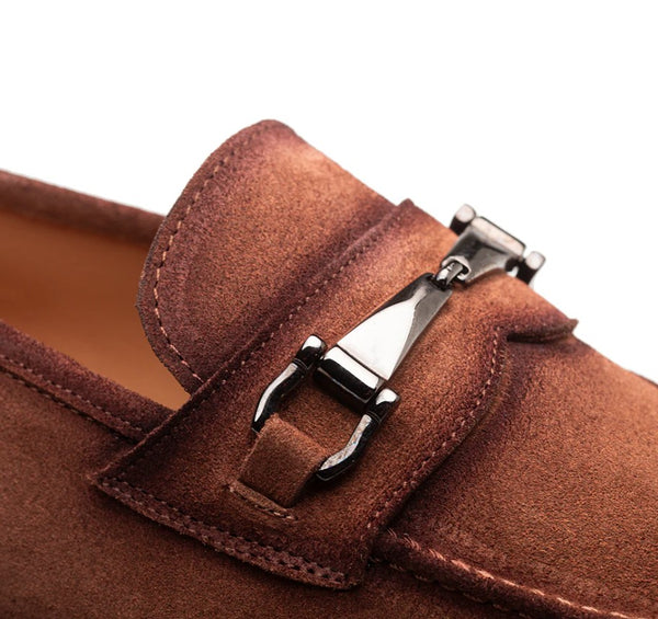 Mezlan Bracco Suede Loafer - Tan