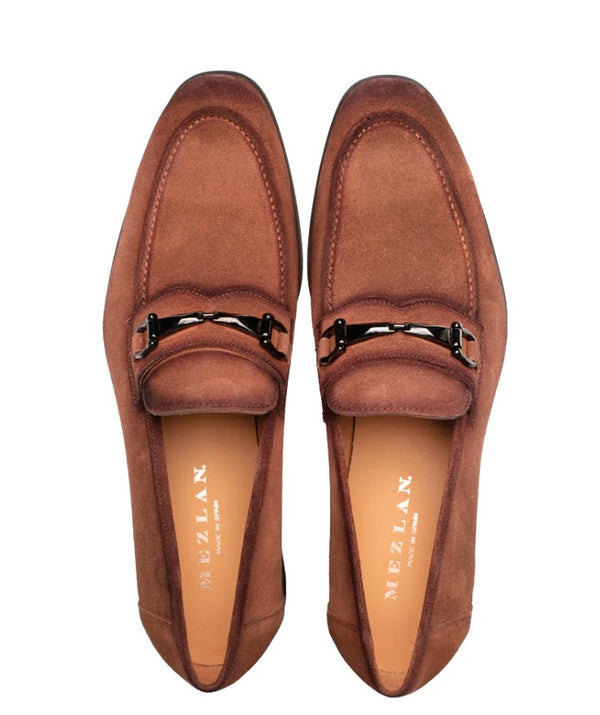 Mezlan Bracco Suede Loafer - Tan