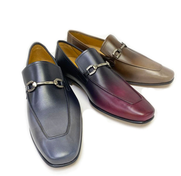 Mezlan Calfskin Loafer - Taupe/Brown