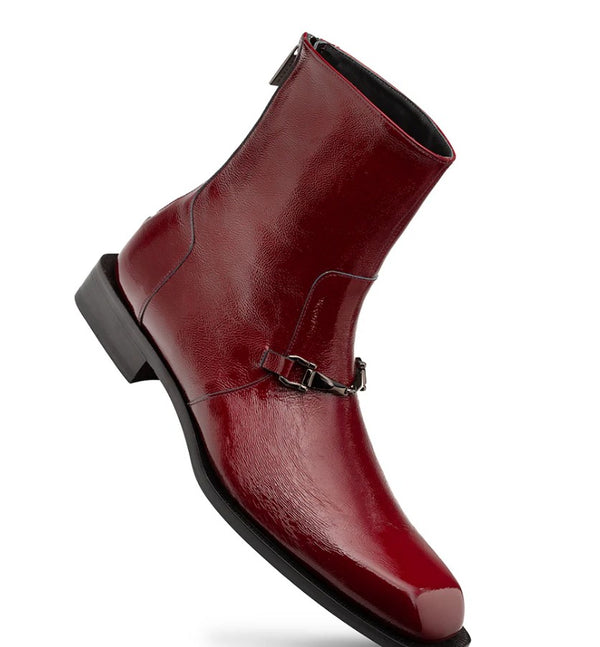 Mezlan Hi Shine Buscemi Boot - Burgundy