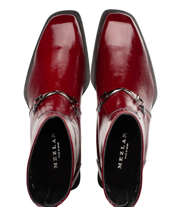 Mezlan Hi Shine Buscemi Boot - Burgundy