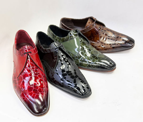 C Collection Leather Slip On - Green