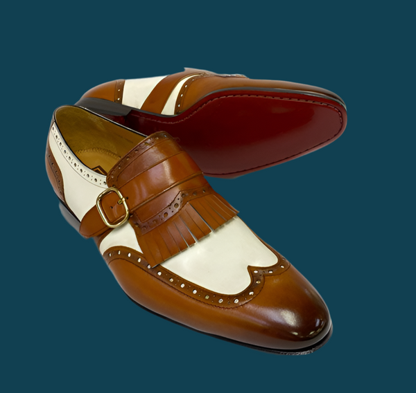 Ugo Vasare Calfskin Loafer - Camel/Cream