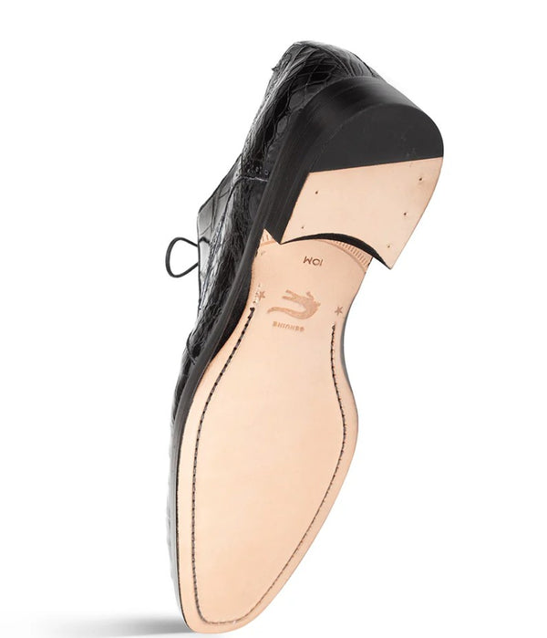 Mezlan Dandy Alligator Derby - Black