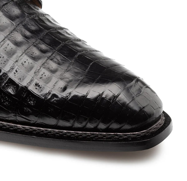 Mezlan Dandy Alligator Derby - Black