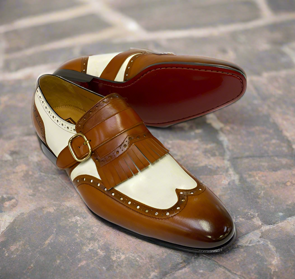 Ugo Vasare Calfskin Loafer - Camel/Cream
