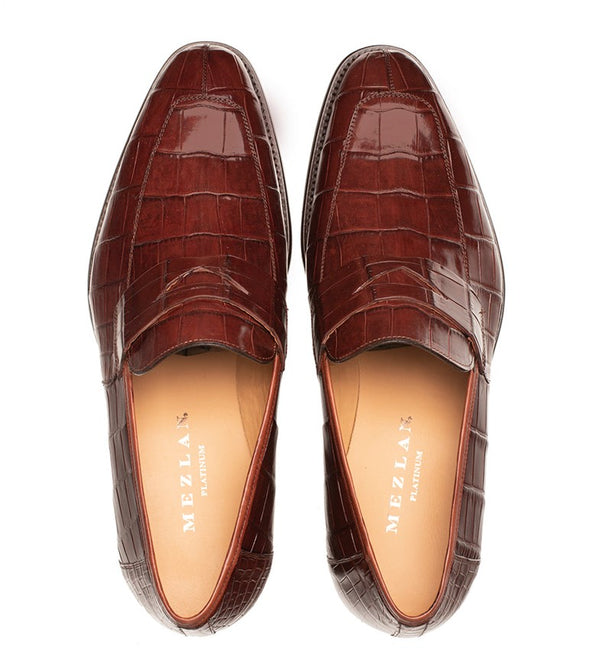 Mezlan Piccolo Alligator Penny Loafer - Sport
