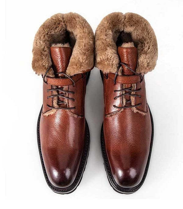 Ugo Vasare George Leather Boot - Tan