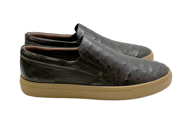 Pelle Grafton Ostrich Loafer - Brown