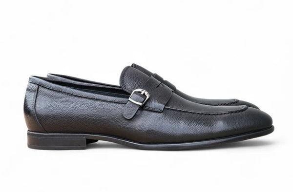 Carrucci Grant Buckle Loafer - Black