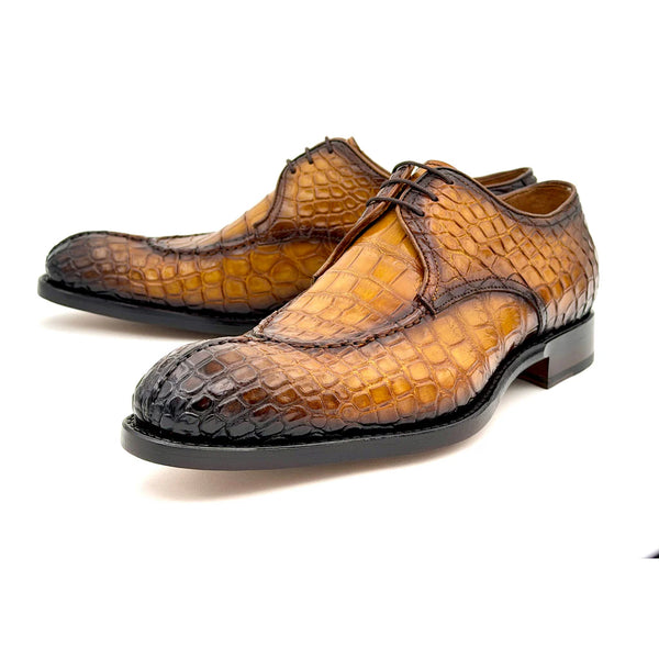 Ugo Vasare Jayden Alligator Shoe - Caramel