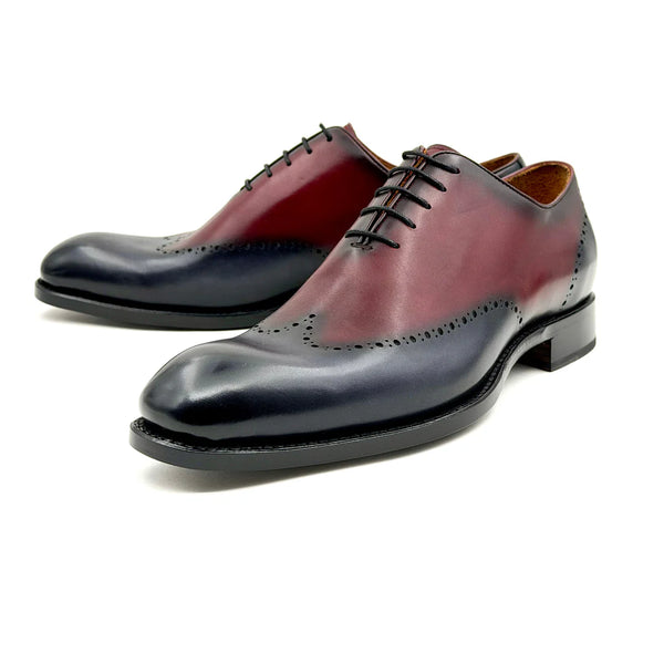 Ugo Vasare Williams Wholecut Shoe - Burgundy/Grey