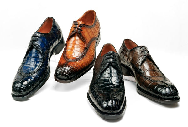 Ugo Vasare Jayden Alligator Shoe - Caramel