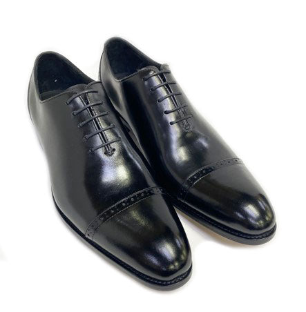 Maurice Leather Cap-Toe Oxford - Black