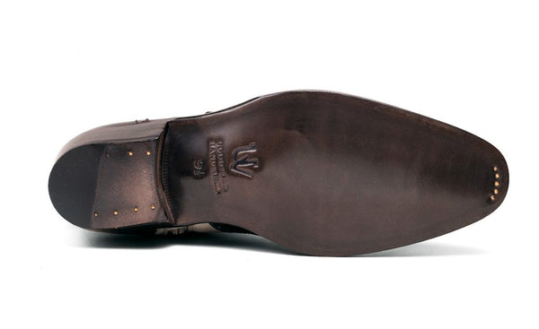 Ugo Vasare Liam Calfskin Boots - Black/Beige
