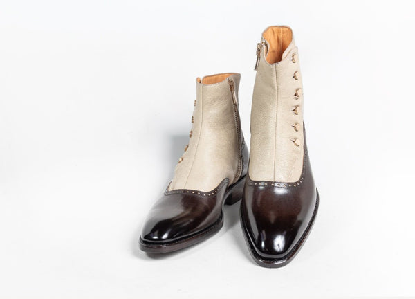 Ugo Vasare Liam Calfskin Boots - Brown/Beige