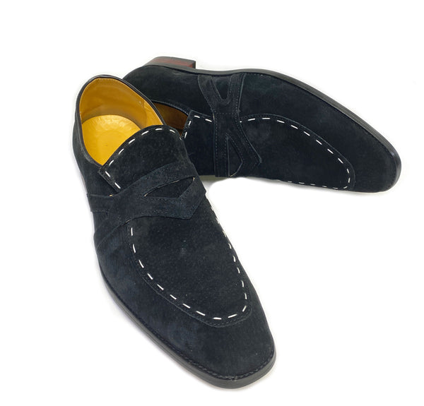 C&E Shoes Maurice Suede Loafer - Black