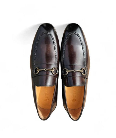 Carrucci Madison Calfskin Loafer - Brown