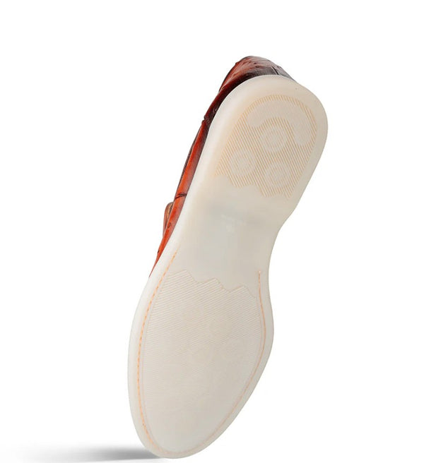 Mezlan Marmi Ostrich Moccasin - Brandy