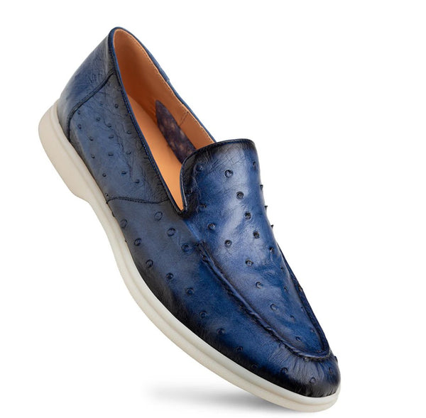 Mezlan Marmi Ostrich Moccasin - Jeans