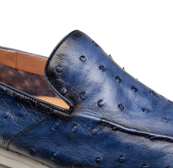 Mezlan Marmi Ostrich Moccasin - Jeans