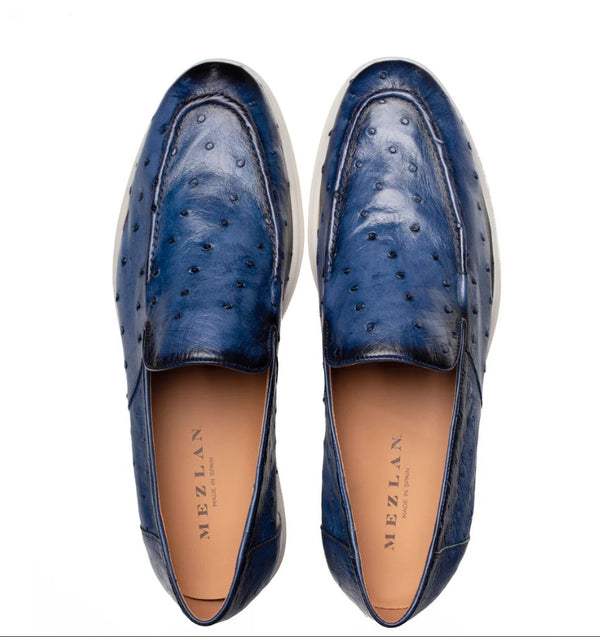 Mezlan Marmi Ostrich Moccasin - Jeans