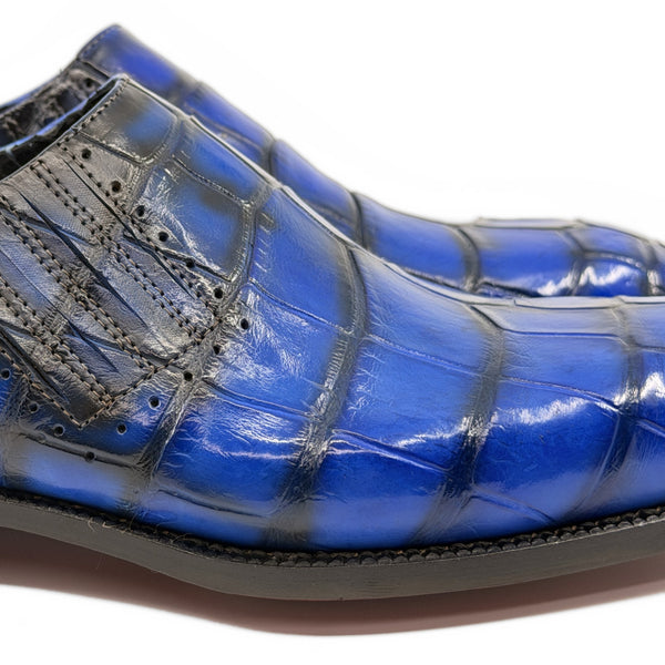 Maurice San Francisco Custom Made Alligator Shoe - Dark Blue