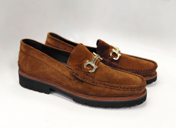 Pelle Newport Suede Loafer - Tobacco