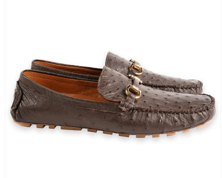 Pelle Palm Beach Ostrich Driver - Brown