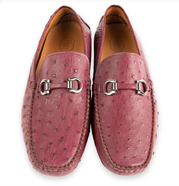 Pelle Palm Beach Ostrich Driver - Burgundy