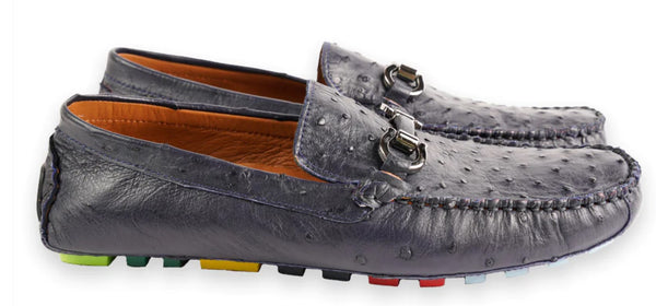 Pelle Palm Beach Ostrich Driver - Navy