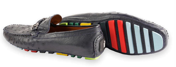 Pelle Palm Beach Ostrich Driver - Navy