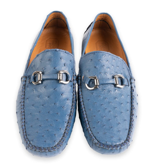 Pelle Palm Beach Ostrich Driver - Ocean/Blue