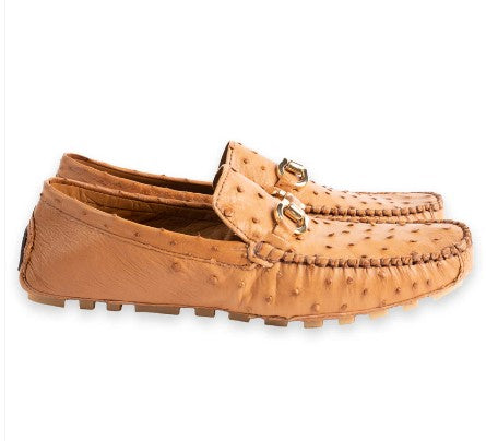 Pelle Palm Beach Ostrich Driver - Light/Tan