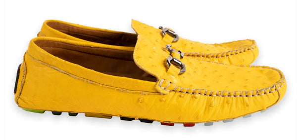 Pelle Palm Beach Ostrich Driver - Yellow