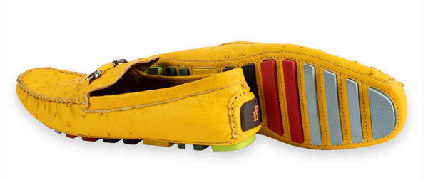 Pelle Palm Beach Ostrich Driver - Yellow