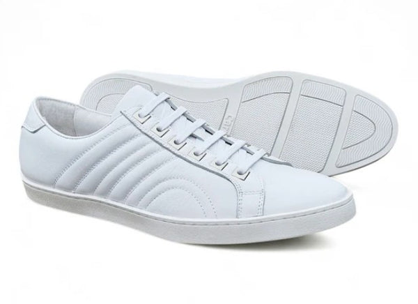 Carrucci Primo Leather Sneaker - White