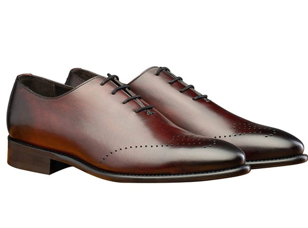 Toscana Cayenne Calfskin Shoe - Burgundy