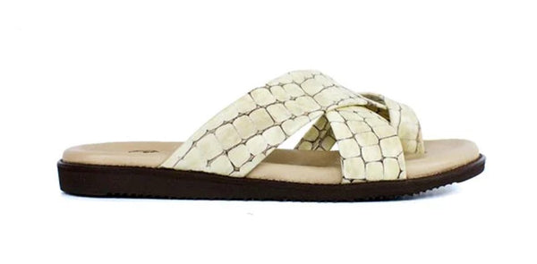 Pelle Leather Sandal - Beige