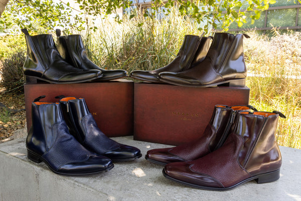 Mezlan Deerskin Boot - Black