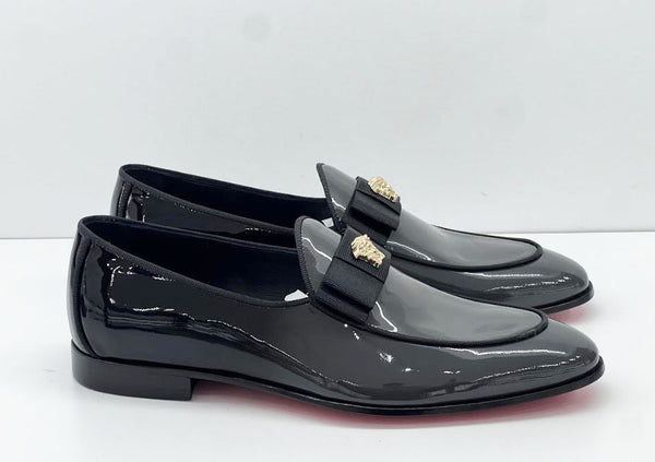 C Collection Patent Leather Loafer - Grey