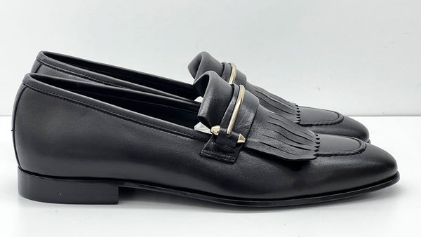 C Collection Leather Loafer - Black