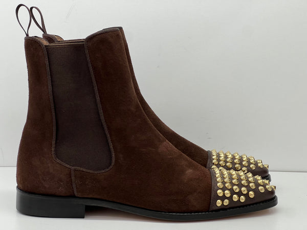 C Collection Suede Boot - Brown