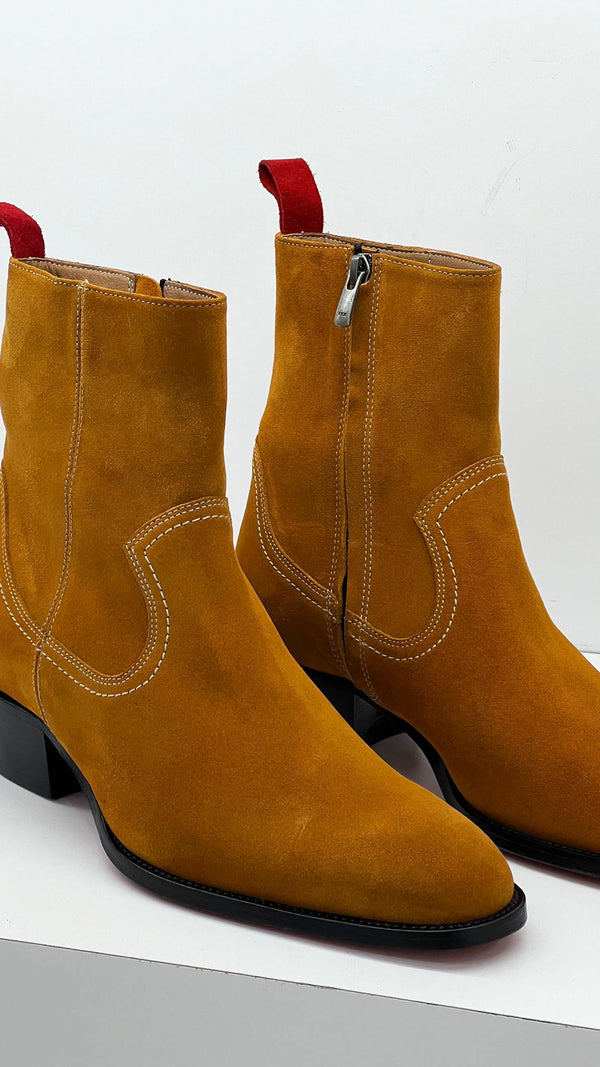 C Collection Suede Boot - Camel