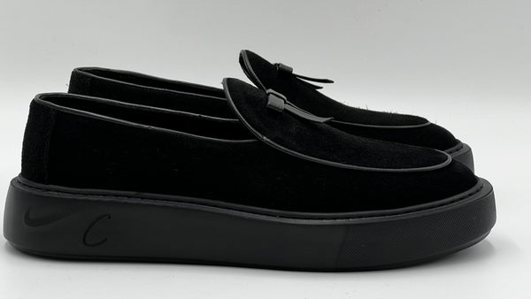C Collection Suede Loafer - Black