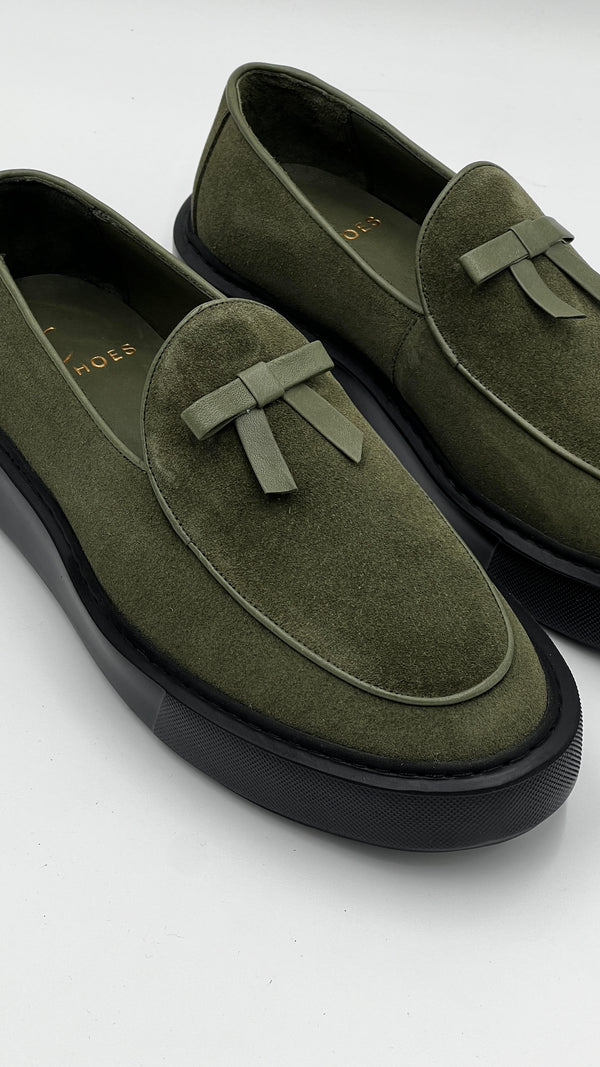 C Collection Suede Loafer - Green