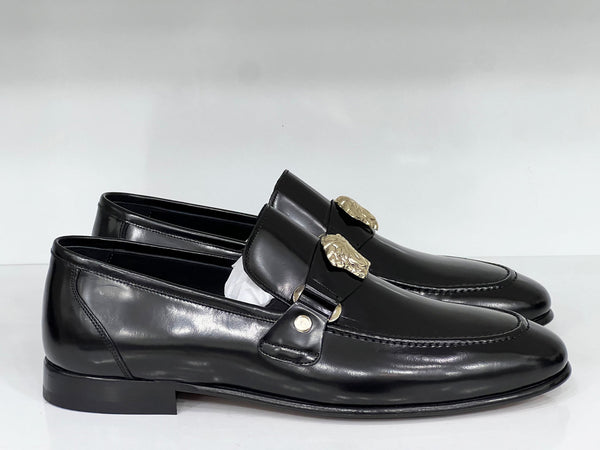C Collection Leather Loafer - Black